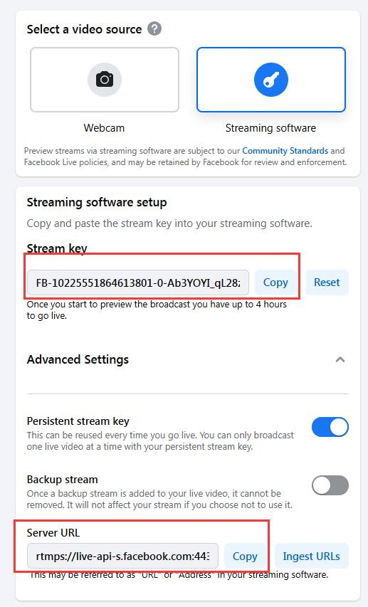 Oupree Video Encoder RTMPS Support for facebook.